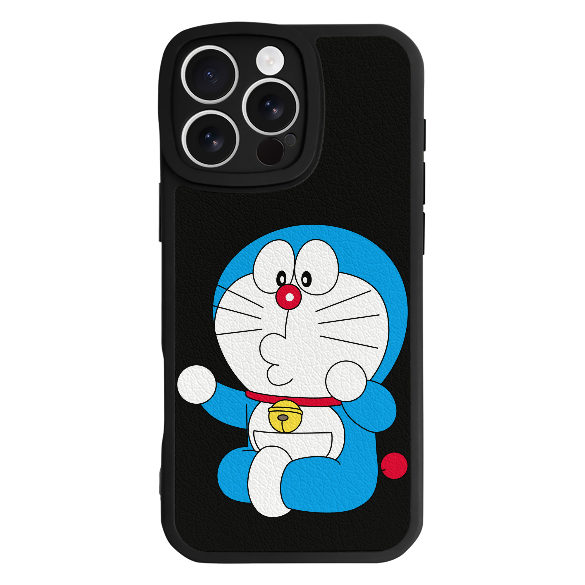 （画像用） ドラえもん Doraemon 【iPhone 16シリーズ対応】シリコンスマホケース（レザー調） 材質：シリコン